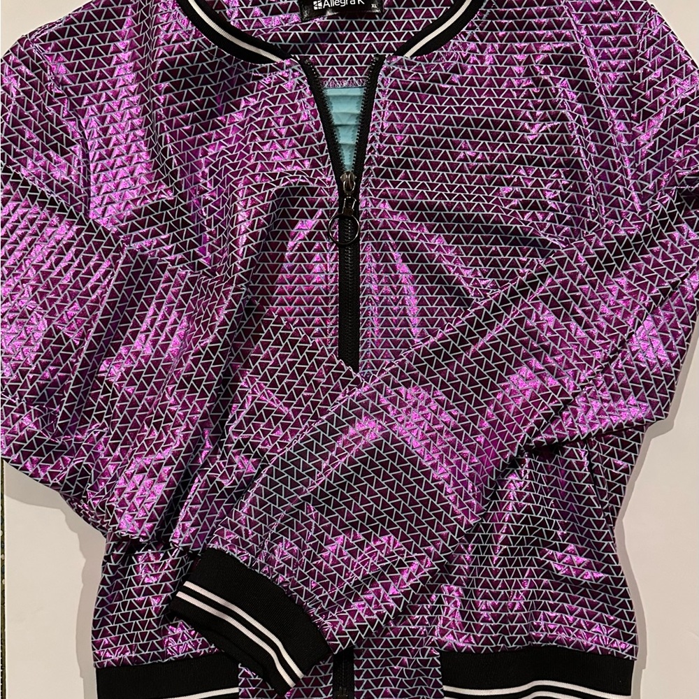Allegra K Women's Purple and Black Cardigan